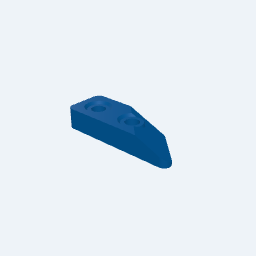 1x3, Extended 0.5 x 1x Pitch, Diagonal Right Corner Sloped Panel thumbnail